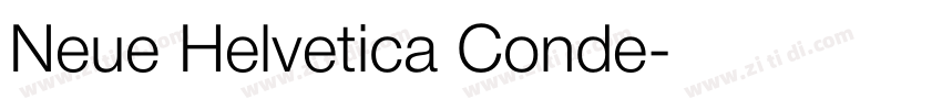 Neue Helvetica Conde字体转换